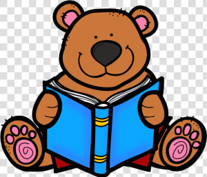 Reading Clipart Bear Reading Clipart   Animal Reading Clipart  HD Png Download