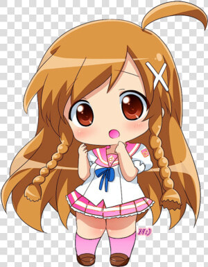 Anime Chibi 2   Chibi Anime Girl Png  Transparent Png