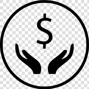 Hands Hand Dollar Sign Wealth Rich   White Hand Logo Png  Transparent Png