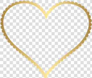  heart  line  outline  filigree  swirls  vines  golden   Transparent Background Heart Frame  HD Png Download