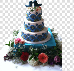 Kissing Blue Birds Wedding Cake   New Wedding Cake Trends 2019  HD Png Download