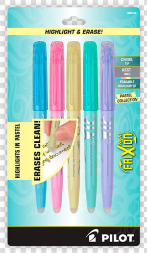 Pilot 5pk Frixion Pastel Highlighters  HD Png Download