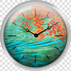 Japanese Maple In Autumn Kyoto Prefecture Honshu Japan   Texture Clock Png  Transparent Png