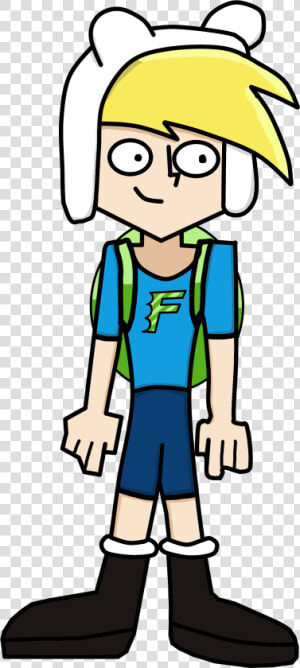 Finn The Human In The Style Of Danny Phantom   Cartoon  HD Png Download