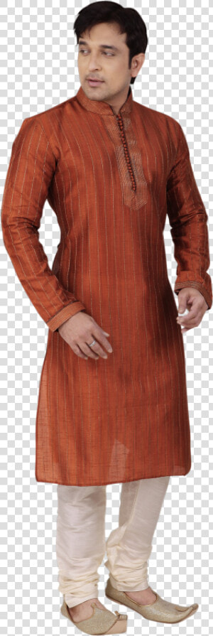 Men S Kurta With Churidar   Standing  HD Png Download