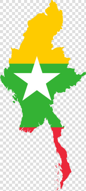 Borders Country Flag Free Photo   Myanmar Map Flag Png  Transparent Png