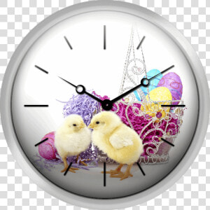 Easter Chicks   Easter Clock  HD Png Download