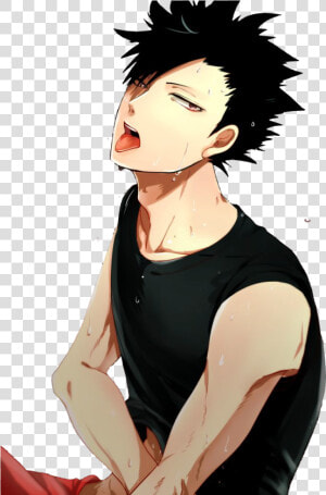  haikyuu  kuro  kuroo  anime  hot  guy   Png Download   Kuroo Tetsurou Hot  Transparent Png