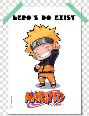 Naruto Heroes Do Exist Chibi Character Sketch Style   Naruto Chibi  HD Png Download