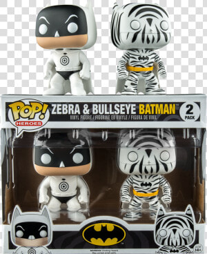 Bullseye  amp  Zebra Pop Vinyl Figure 2 pack Main Images   12 Batman Funko Pop  HD Png Download