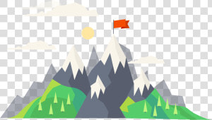 Transparent Mountain Vector Png   Cartoon Transparent Mountain Png  Png Download