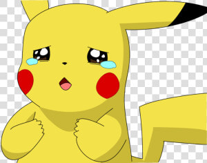 Clip Art Library Library Sad Png For Free Download   Crying Pikachu  Transparent Png