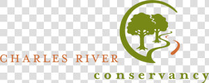 Tree And River Logo   Charles River Conservancy  HD Png Download