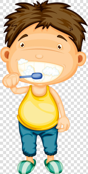 Brush Teeth Clipart Boy Clip Art Images Girl Brushing   Happy Brothers Day Date  HD Png Download