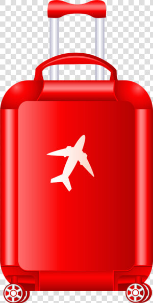 Red Trolley Suitcase Png Clipart Image   Travel Transparent Background Suitcase Clipart  Png Download