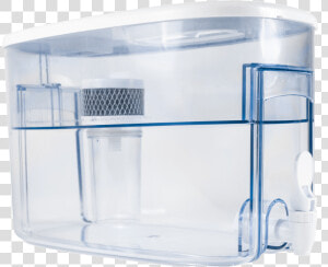 Two Gallon Alkaline Water Dispenser With Small Filter   Display Case  HD Png Download