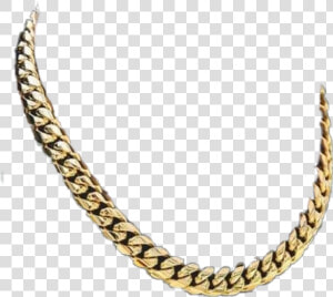  gold  chain  cubanlink  bling   Chain  HD Png Download