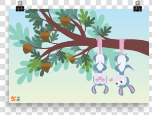 Treetop Family Possum Print   Treetop Family  HD Png Download