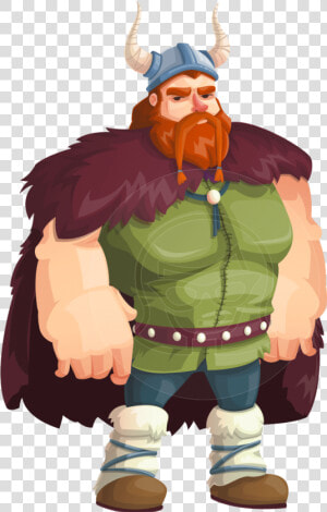 Viking Warrior Cartoon Vector Character Aka Bjorn Strong   Cartoon Viking  HD Png Download