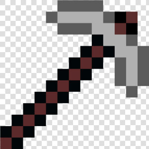 Pickaxe Transparent Pixel Art   Transparent Minecraft Diamond Pickaxe  HD Png Download