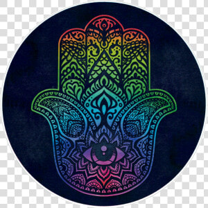 Bumper Sticker   Decal   Rainbow Hamsa  HD Png Download