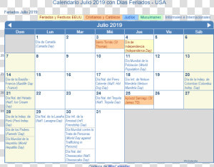 Calendario Estados Unidos Julio 2019 En Formato De   Holidays In March 2020  HD Png Download
