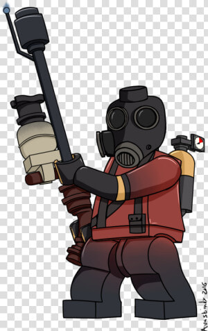 Lego Team Fortress 2 Pyro  HD Png Download