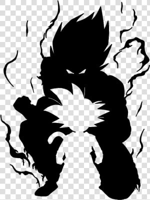 Dragon Ball Z Clipart Pumpkin Carving Stencil   Dragon Ball Z Silhouette  HD Png Download