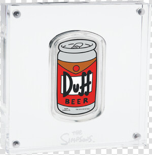 Duff Beer 2019 1oz Silver Proof Coin Product Photo   Duff Beer 2019 1oz Silver Coin  HD Png Download