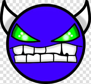 Transparent Demon Face Png   Demon Face Geometry Dash  Png Download