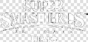 Nintendo Fanon Wiki   Super Smash Bros Logo White  HD Png Download