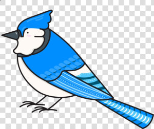 Blue Jay Bird Nerds Stickers Messages Sticker  Clipart   Jay  HD Png Download