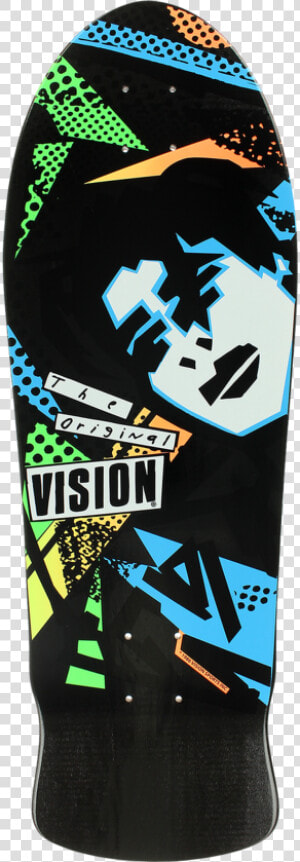 Vision Original Mg Gonzales Old School Reissue Deck   Vision Mark Gonzales Skateboard  HD Png Download