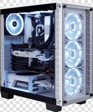 Intel Z370 Tower Desktop Pc   Corsair Crystal Series 460x  HD Png Download