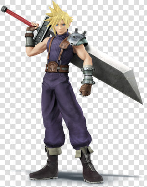 Cloud Strife Transparent   Super Smash Bros Cloud  HD Png Download