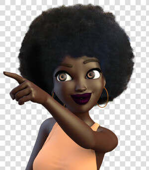 Transparent Black Girl Emoji Png   Black African American Emoji  Png Download