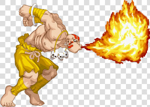 Street Fighter Dhalsim Fire  HD Png Download