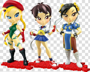 Street Fighter 7 Knock Outs Vinyl Statue S01 Assortment   Street Fighter Series Q Posket Chun Li    Ver A  HD Png Download