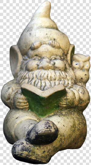 Dwarf  Garden Gnome  Read  Figure  Ceramic  Gnome   Garden Gnome  HD Png Download