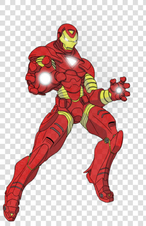 Side Drawing Iron Man   Cartoon Comic Iron Man  HD Png Download