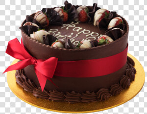 Order Fresh Handmade Celebration Cakes  Wedding Cakes    Birthday Strawberry And Chocolates Cake  HD Png Download