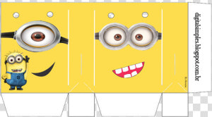 Sacolinha Dos Minions Para Imprimir  HD Png Download