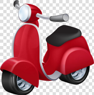 Red Vespa Png Clip Art  Transparent Png