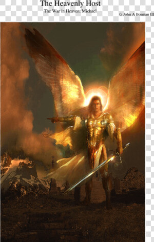 Warrior Male Guardian Angel  HD Png Download