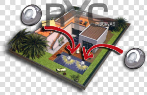 Como Poner Luces   Backyard  HD Png Download