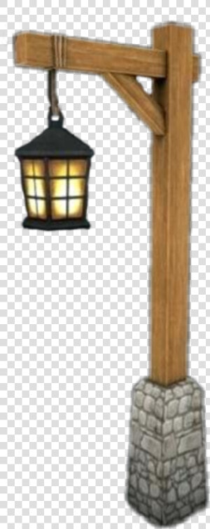  outside  light  lamp  post  wood   Lamp  HD Png Download