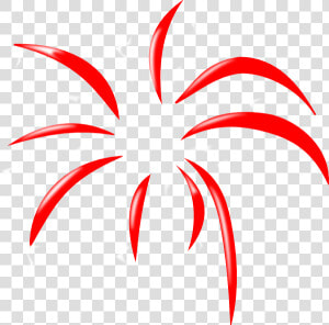 Red Simple Firework Clip Art At Clker   Simple Firework Clip Art  HD Png Download