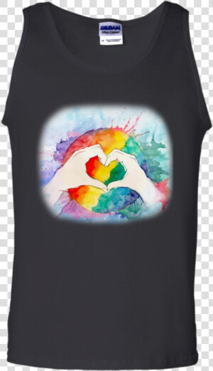 Lgbt World Pride Peace Sign Hand Men women Tank Top   Sweat Dries Blood Clots Bones Heal Suck  HD Png Download