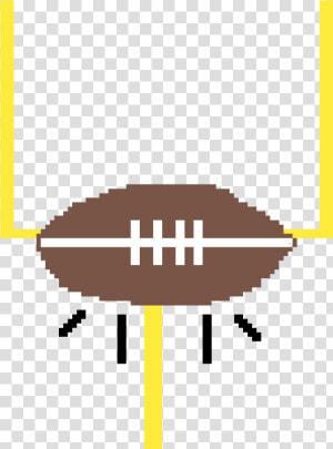 Transparent Football Field Goal Clipart   Kick American Football  HD Png Download