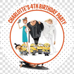 Minions Despicable Me Party Box Stickers   Despicable Me 5 Release Date  HD Png Download